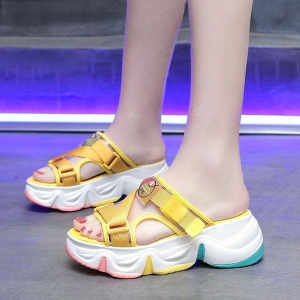 slippers women summer chunky platform fashion designers yellow flip flops wedges shoes woman ladies outside casual beach slides, Black
slippers women summer chunky platform fashion designers yellow flip flops wedges shoes woman ladies outside casual beach slides, Black