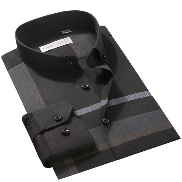 caiziyijia 2020 new preview mens business silm fit button dress shirts brand-clothing striped camisa social masculina, White;black
caiziyijia 2020 new preview mens business silm fit button dress shirts brand-clothing striped camisa social masculina, White;black