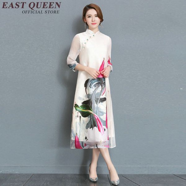 new arrival modern chinese dress vintage floral printed silky cheongsam natural style oriental style dresses 2165 q, Red
new arrival modern chinese dress vintage floral printed silky cheongsam natural style oriental style dresses 2165 q, Red