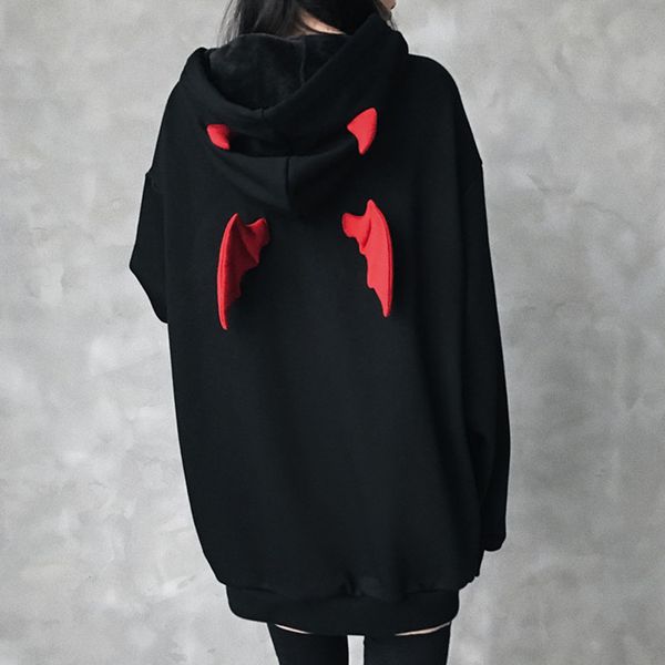 gothic black oversize hoodies women autumn winter devil wing plus velvet warm hooded pulllover punl rock streetwear sweatshirt
gothic black oversize hoodies women autumn winter devil wing plus velvet warm hooded pulllover punl rock streetwear sweatshirt