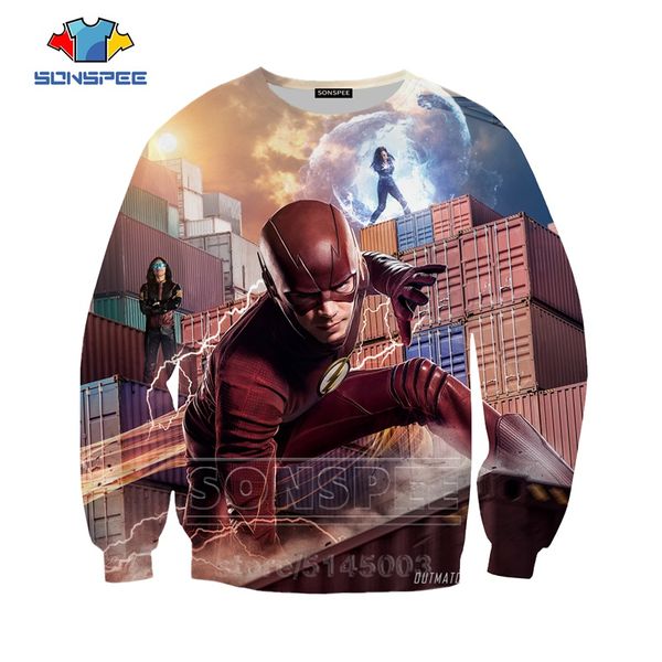 sonspee autumn new men women barry allen hoodies 3d print the flash sweatshirt long sleeve hip hop o neck pullover c064-07, Black
sonspee autumn new men women barry allen hoodies 3d print the flash sweatshirt long sleeve hip hop o neck pullover c064-07, Black