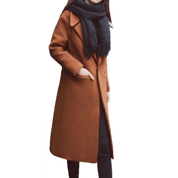 women's wool & blends women work solid vintage winter office long sleeve button jacket coat slim fit overcoat outwear, Black
women's wool & blends women work solid vintage winter office long sleeve button jacket coat slim fit overcoat outwear, Black
