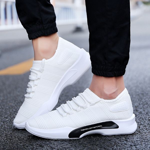 2019 shoes men fashion breathable casual shoes brand young leisure chaussures male sneakers, Black 
2019 shoes men fashion breathable casual shoes brand young leisure chaussures male sneakers, Black