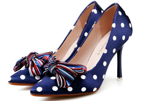 2019 elastic cloth women's shoes in spring and autumn with new style high heel fine heel pointed end bowknot wave point, Black
2019 elastic cloth women's shoes in spring and autumn with new style high heel fine heel pointed end bowknot wave point, Black