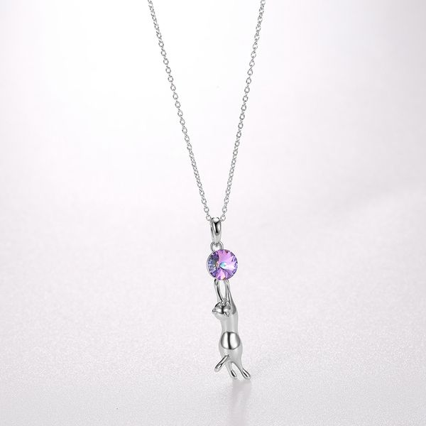 fashion- 925 sterling silver lovely cat pendants necklaces original crystal from swarovski necklaces for women jewelry
fashion- 925 sterling silver lovely cat pendants necklaces original crystal from swarovski necklaces for women jewelry
