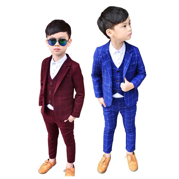 brand flower boys formal tuxedos school suitnew 3pcs kids plaid wedding blazer suit child party dress clothing set costume, White
brand flower boys formal tuxedos school suitnew 3pcs kids plaid wedding blazer suit child party dress clothing set costume, White