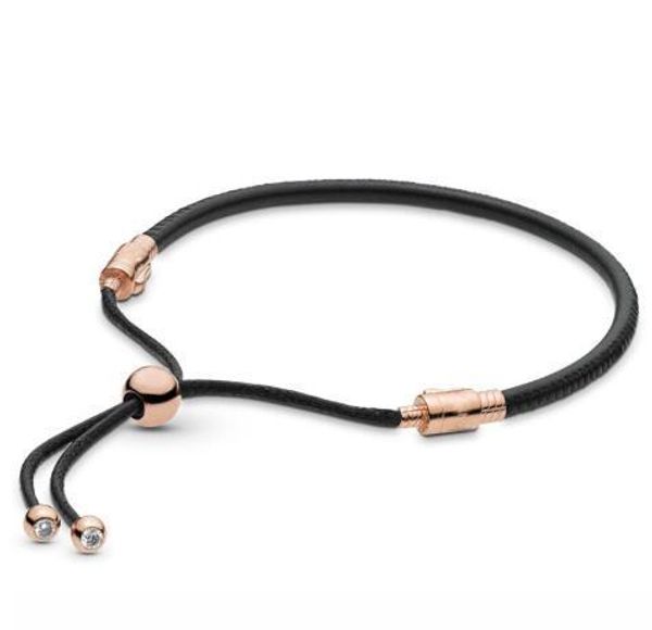 authentic 925 sterling silver bracelet rose black leather sliding bracelet bangle fit women bead charm diy fashion jewelry, Golden;silver
authentic 925 sterling silver bracelet rose black leather sliding bracelet bangle fit women bead charm diy fashion jewelry, Golden;silver