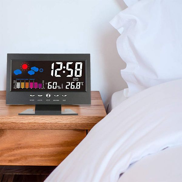 electronic digital lcd clock temperature humidity monitor clock hygrometer indoor home weather forecast clock backlight
electronic digital lcd clock temperature humidity monitor clock hygrometer indoor home weather forecast clock backlight