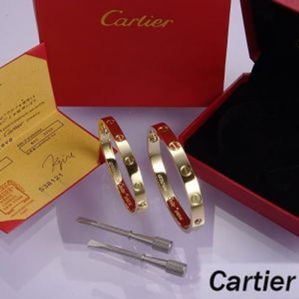Eternal love cla ic couple love generation 13 cartier bracelet 18k ro e gold titanium teel interlocking crew bracelet with original box, White
Eternal love cla ic couple love generation 13 cartier bracelet 18k ro e gold titanium teel interlocking crew bracelet with original box, White