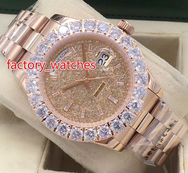 new style prong set diamond watches rose gold 43mm bigger diamond dial/bezel automatic fashion men's watch ing, Slivery;brown
new style prong set diamond watches rose gold 43mm bigger diamond dial/bezel automatic fashion men's watch ing, Slivery;brown