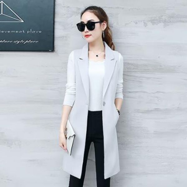 spring vintage sleeveless jacket suit vest women long plus size 3xl slim waistcoat female blazer vest black gray dv513, Black;white
spring vintage sleeveless jacket suit vest women long plus size 3xl slim waistcoat female blazer vest black gray dv513, Black;white
