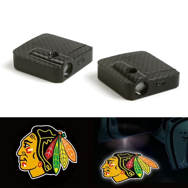 2x logo projector led lamp car door welcome lights shadow light for chicago blackhawks lamp
2x logo projector led lamp car door welcome lights shadow light for chicago blackhawks lamp