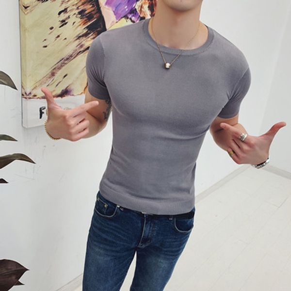 2019 spring and summer trend korean version of the self-cultivation bottoming shirt youth short-sleeved solid color sweater, White;black
2019 spring and summer trend korean version of the self-cultivation bottoming shirt youth short-sleeved solid color sweater, White;black