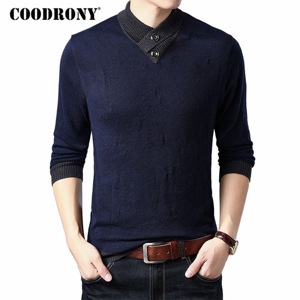coodrony brand sweater men warm turtleneck pull homme knitwear cashmere wool pullover men 2019 autumn winter mens sweaters 91033, White;black
coodrony brand sweater men warm turtleneck pull homme knitwear cashmere wool pullover men 2019 autumn winter mens sweaters 91033, White;black