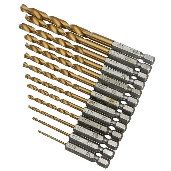13pcs titanium coated high-speed steel hss hexagonal shank drill 1.5-6.5mm drill bit set twist bit sets tools
13pcs titanium coated high-speed steel hss hexagonal shank drill 1.5-6.5mm drill bit set twist bit sets tools