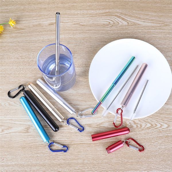 stainless steel folding straw drinking straw pen shaped case carabiner reusable metal travel picnic drinkware
stainless steel folding straw drinking straw pen shaped case carabiner reusable metal travel picnic drinkware