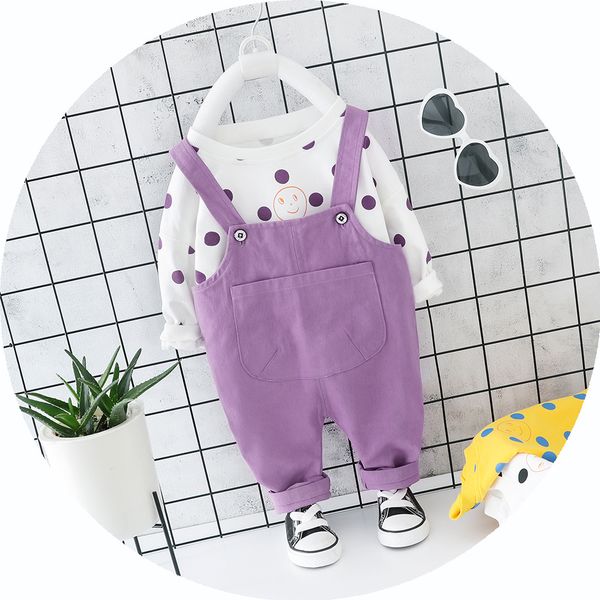 autumn children's suspender trousers set round neck sweater two-piece set small children's baby polka dot toddler girl clothes, White
autumn children's suspender trousers set round neck sweater two-piece set small children's baby polka dot toddler girl clothes, White