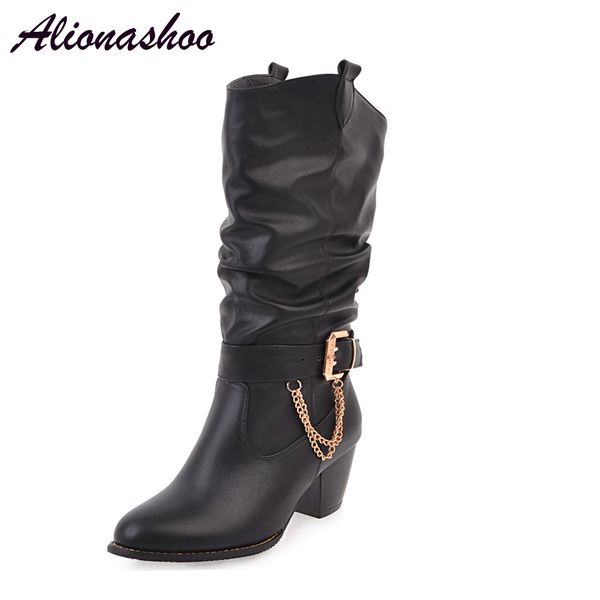 alionashoo plus size 47 shoes woman winter boots cowboy western boots knee high slip-on for women short black botas mujer
alionashoo plus size 47 shoes woman winter boots cowboy western boots knee high slip-on for women short black botas mujer