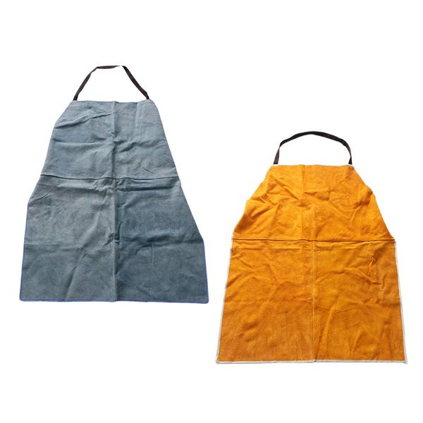 2pcs heavy duty leather welding work apron heat resistant & flame resistant bbq apron, adjustable, yellow + blue
2pcs heavy duty leather welding work apron heat resistant & flame resistant bbq apron, adjustable, yellow + blue