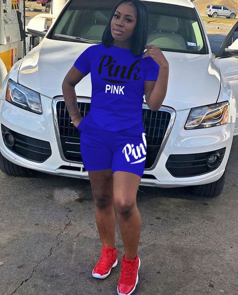 h869 explosion models pink sports suit women fashion new letter printed shorts suit women's clothing, Gray
h869 explosion models pink sports suit women fashion new letter printed shorts suit women's clothing, Gray