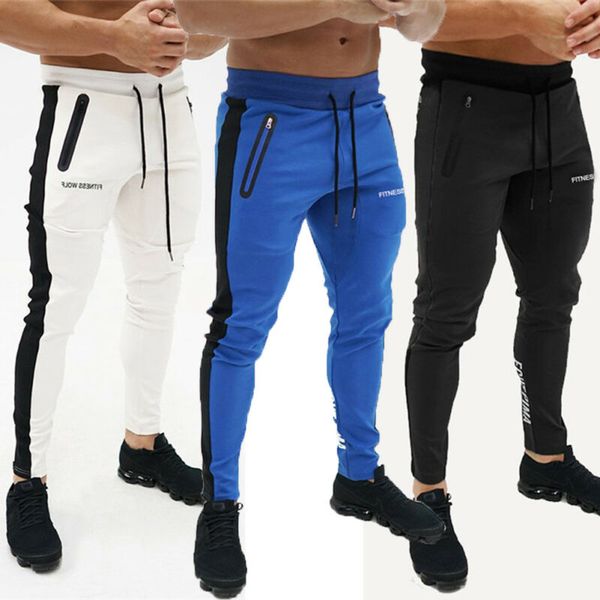 new men's gym training fit causal sports pants elastic waist side stripe pockets trousers joggers sweatpants pants, Black
new men's gym training fit causal sports pants elastic waist side stripe pockets trousers joggers sweatpants pants, Black