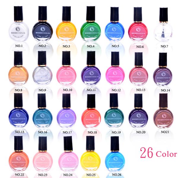 10ml/bottle 26 color gel nail polish glitter nail lacquer varnish quick-drying long-lasting uv gel oil printing plate
10ml/bottle 26 color gel nail polish glitter nail lacquer varnish quick-drying long-lasting uv gel oil printing plate