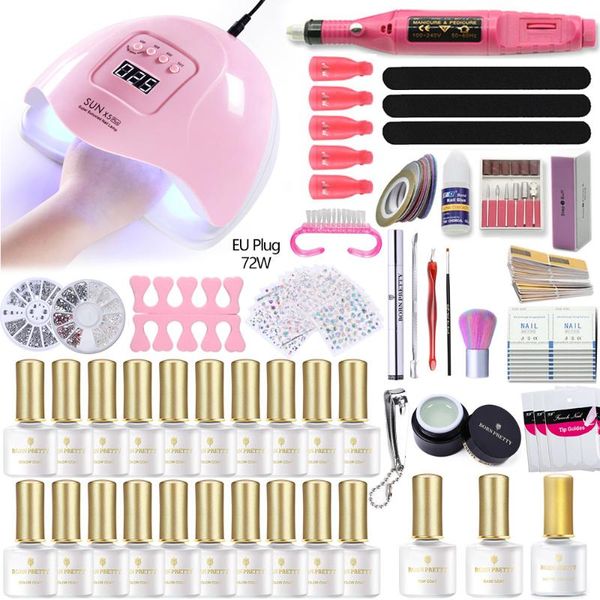 20/10pcs uv nail gel set uv led lamp dryer with nail gel polish kit soak off manicure tools set drill for art tools
20/10pcs uv nail gel set uv led lamp dryer with nail gel polish kit soak off manicure tools set drill for art tools