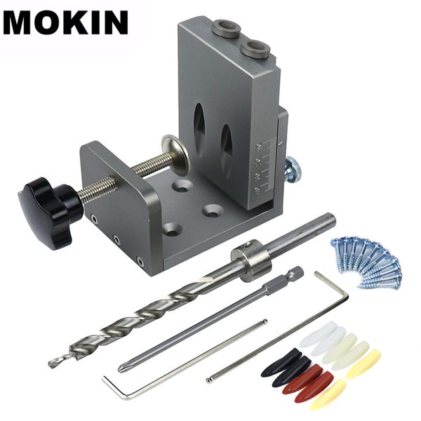 woodworking pocket hole locator jig kit wood doweling hole puncher with 9mm step drill bit angle drill guide tools
woodworking pocket hole locator jig kit wood doweling hole puncher with 9mm step drill bit angle drill guide tools