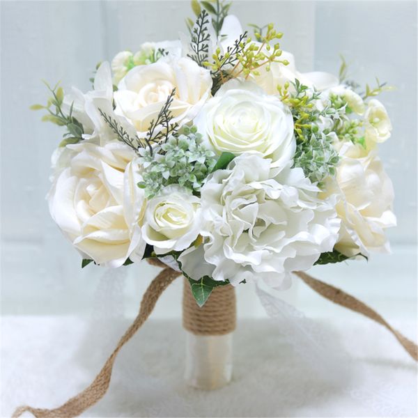 1 bundle silk artificial rose flower wedding bride bouquet rose flower fake simulation wreath garlands plant home deco
1 bundle silk artificial rose flower wedding bride bouquet rose flower fake simulation wreath garlands plant home deco