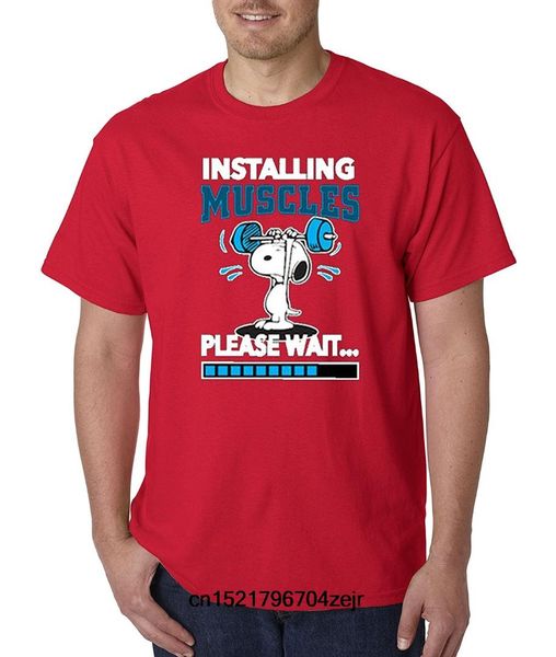 men t shirt installing muscles please wait snopy peanuts workout training gym t-shirt novelty tshirt women, White;black
men t shirt installing muscles please wait snopy peanuts workout training gym t-shirt novelty tshirt women, White;black