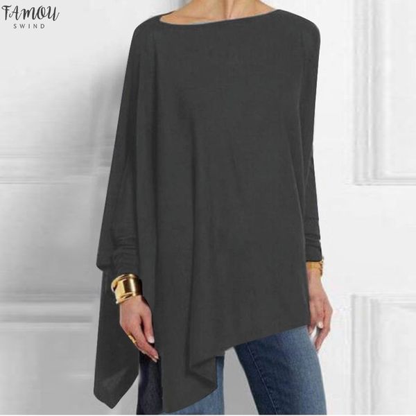 crew neck blouse women shirt women solid long sleeve irregular sweatshirt loose print pullover blouse z4, White
crew neck blouse women shirt women solid long sleeve irregular sweatshirt loose print pullover blouse z4, White