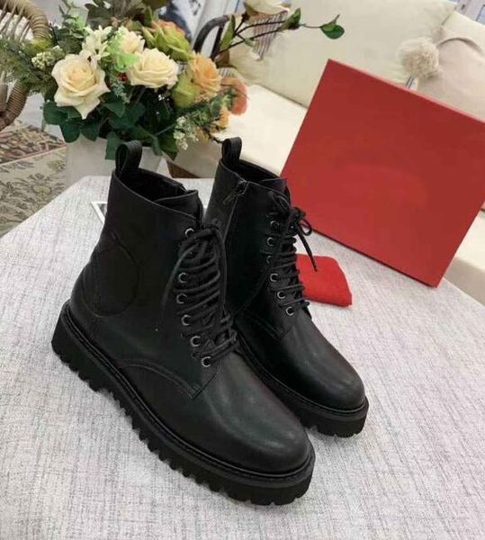 new womens lace up ankle martin army autumn winter boots cow leather shoes zip original box size 35-41, Black
new womens lace up ankle martin army autumn winter boots cow leather shoes zip original box size 35-41, Black