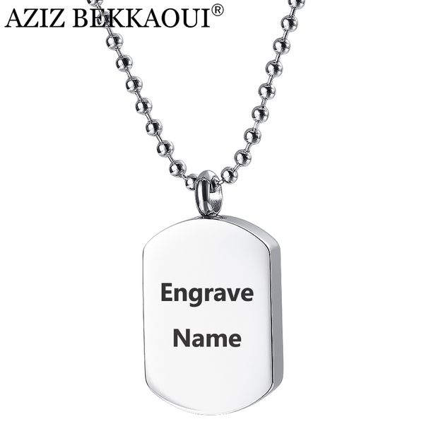 aziz bekkaoui custom tag pendant necklaces stainless steel pendants men jewelry memorial keepsake pendant necklace, Silver
aziz bekkaoui custom tag pendant necklaces stainless steel pendants men jewelry memorial keepsake pendant necklace, Silver
