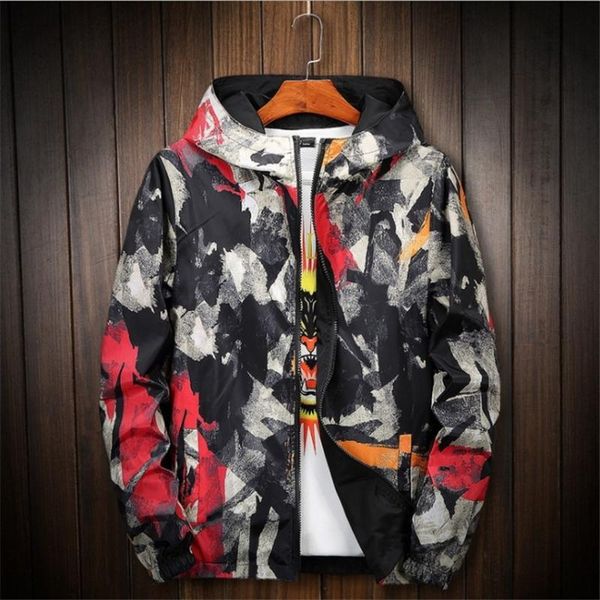 new autumn men's printed jacket hooded double sides camouflage plus size graffiti slim casual trendy windbreaker maggie's walker, Black;brown
new autumn men's printed jacket hooded double sides camouflage plus size graffiti slim casual trendy windbreaker maggie's walker, Black;brown