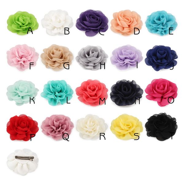 colors fancy girls hairpins barrettes chiffon rose flowers with hair clips hair accessories supplies, Slivery;white
colors fancy girls hairpins barrettes chiffon rose flowers with hair clips hair accessories supplies, Slivery;white