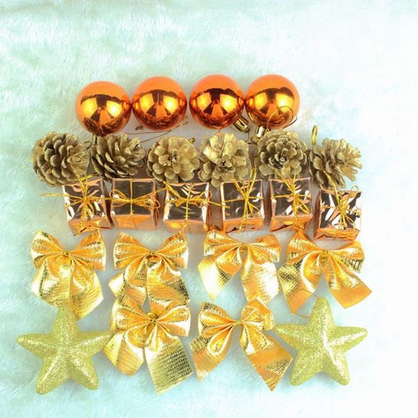 new christmas tree decorations ornament gold bronze color balls pendant tree hanging festival party home decor adornos 24pcs/set
new christmas tree decorations ornament gold bronze color balls pendant tree hanging festival party home decor adornos 24pcs/set