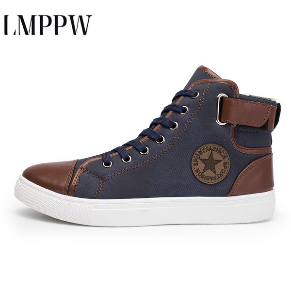 fashion high canvas casual men shoes patchwork men's vulcanized shoes winter warm brand ankle boots big size sneakers 2a, Black
fashion high canvas casual men shoes patchwork men's vulcanized shoes winter warm brand ankle boots big size sneakers 2a, Black