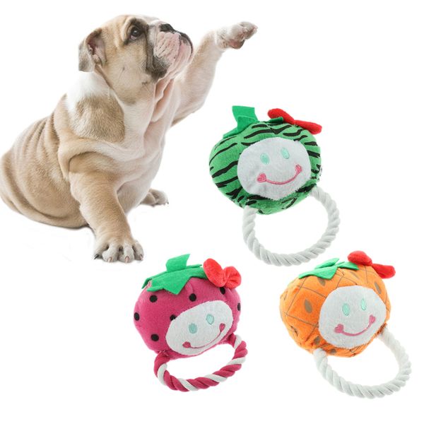 3pcs dog squeaky toys cute stuffed plush fruits dog toys for puppy small dogs with cotton rope
3pcs dog squeaky toys cute stuffed plush fruits dog toys for puppy small dogs with cotton rope