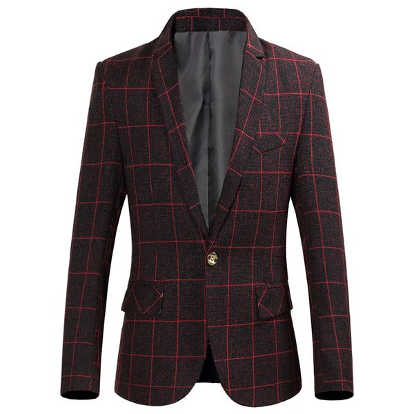 blazer men 2018 autumn new fashion style business casual male uniform blazer plaid slim fit mens jackets size s-5xl, White;black
blazer men 2018 autumn new fashion style business casual male uniform blazer plaid slim fit mens jackets size s-5xl, White;black