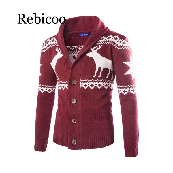 sweater male deer sweater christmas men's national cardigan men's european and american, White;black
sweater male deer sweater christmas men's national cardigan men's european and american, White;black