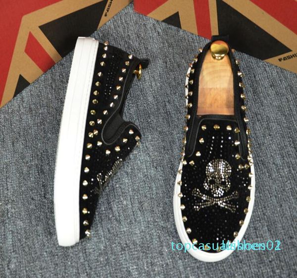 men's rivet water diamond shoes, men's rivet casual shoes, designer flat walking dress dress banquet wedding, Black
men's rivet water diamond shoes, men's rivet casual shoes, designer flat walking dress dress banquet wedding, Black