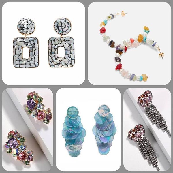 vedawas crystal earrings for women pendientes handmade bijoux heart drop dangle earring crystal tassel earings xg3024, Silver
vedawas crystal earrings for women pendientes handmade bijoux heart drop dangle earring crystal tassel earings xg3024, Silver