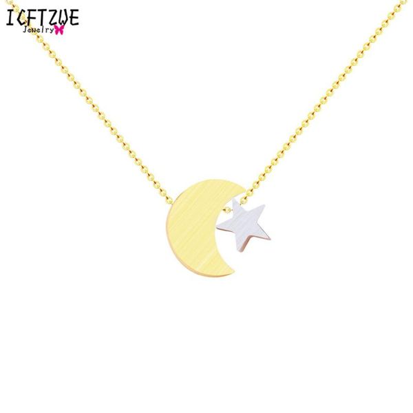 simple star & moon pendant necklace for women stainless steel gold charm pendant necklaces collier fashion jewelry gift, Silver
simple star & moon pendant necklace for women stainless steel gold charm pendant necklaces collier fashion jewelry gift, Silver