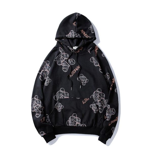 not the same as lovers bear sweater 2019 new loose sense of design turtleneck pullover autumn and winter coat jacket, Black
not the same as lovers bear sweater 2019 new loose sense of design turtleneck pullover autumn and winter coat jacket, Black