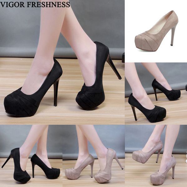 vigor freshness high heels women pumps platform shoes women spring shoes autumn pumps party office dress 12cm wy261, Black
vigor freshness high heels women pumps platform shoes women spring shoes autumn pumps party office dress 12cm wy261, Black