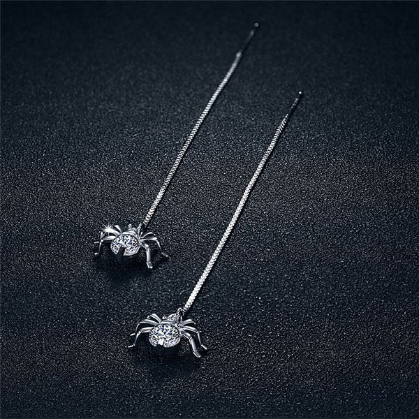 gold color alloy earrings for women 1pair dangle long crystal spider earrings jewelry punk, Golden;silver
gold color alloy earrings for women 1pair dangle long crystal spider earrings jewelry punk, Golden;silver