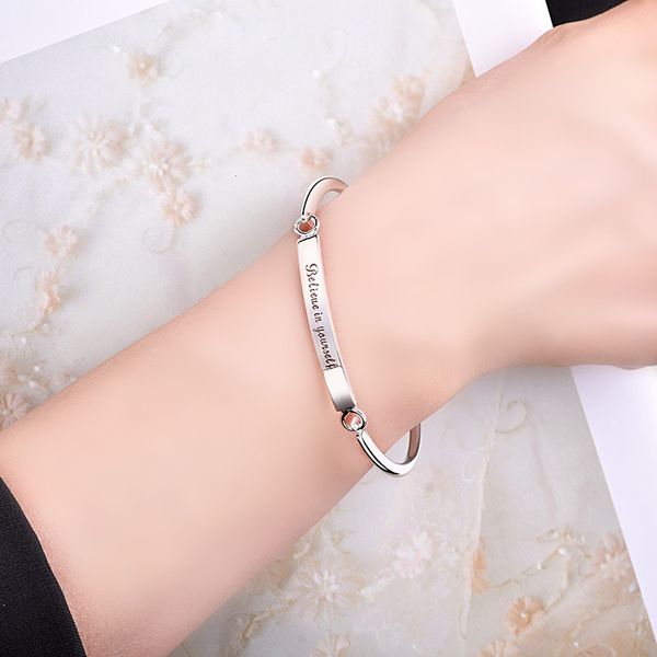 wholesale- in yourself bangles for women rose gold letter charm bracelets fashion bohemian femme jewelrys 3 colors with box, Golden;silver
wholesale- in yourself bangles for women rose gold letter charm bracelets fashion bohemian femme jewelrys 3 colors with box, Golden;silver