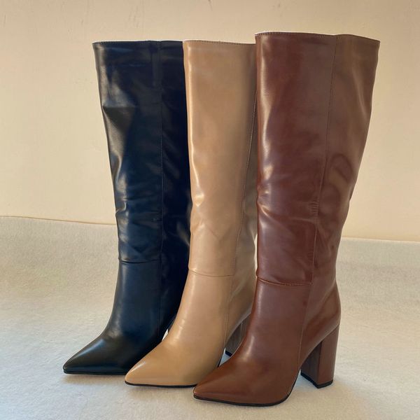 2020 группа женщины колено высокие сапоги кожезаменитель остроконечные toe boots женщины длинные коренастый блок высокий каблук, Black
2020 группа женщины колено высокие сапоги кожезаменитель остроконечные toe boots женщины длинные коренастый блок высокий каблук, Black