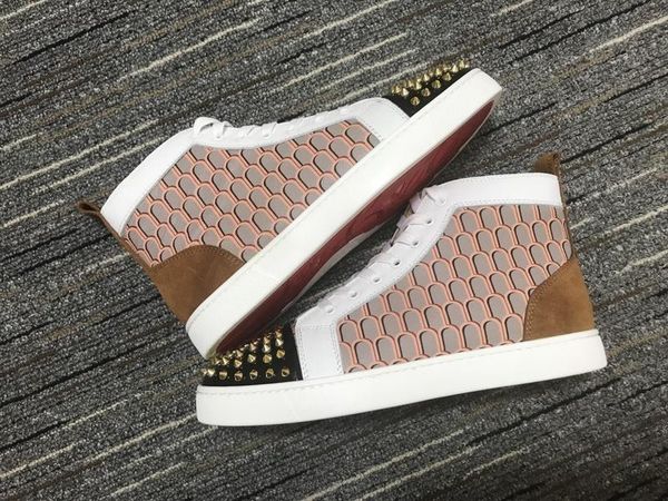 new designer shoes studded spikes fashion red suede leather mens womens flat bottoms luxury shoes party lovers sneakers size 36-46 with box, Black;red
new designer shoes studded spikes fashion red suede leather mens womens flat bottoms luxury shoes party lovers sneakers size 36-46 with box, Black;red
