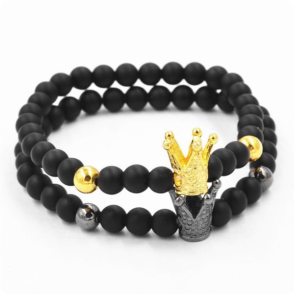 black agate bracelet crown men and women temperament charm simple treasure jewelry 
black agate bracelet crown men and women temperament charm simple treasure jewelry